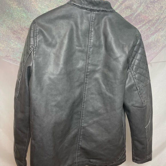 NWT Grey Quilted Biker Jacket - Picture 7 of 7